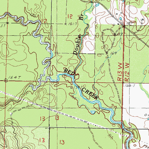 Topographic Map of Double Branch, MS
