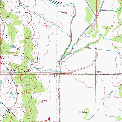 Topographic Map of Frazier Creek, MS