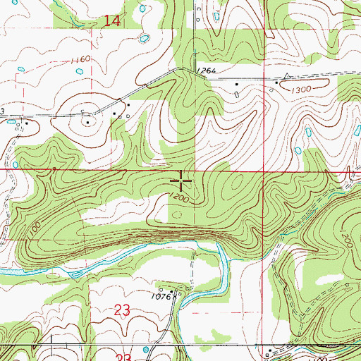 Topographic Map of Township of Young (historical), AR