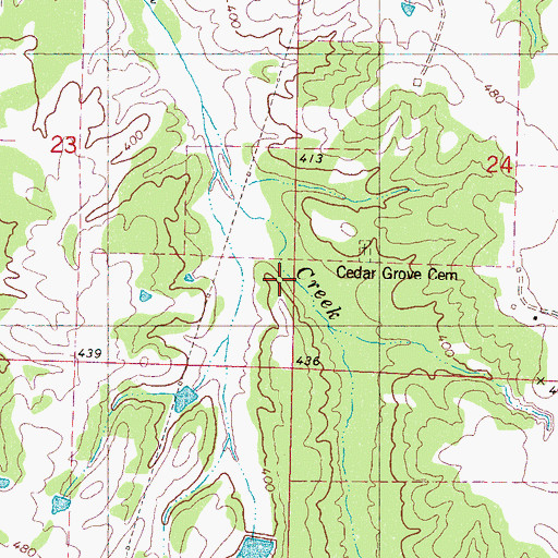 Topographic Map of Greenville Church, MS