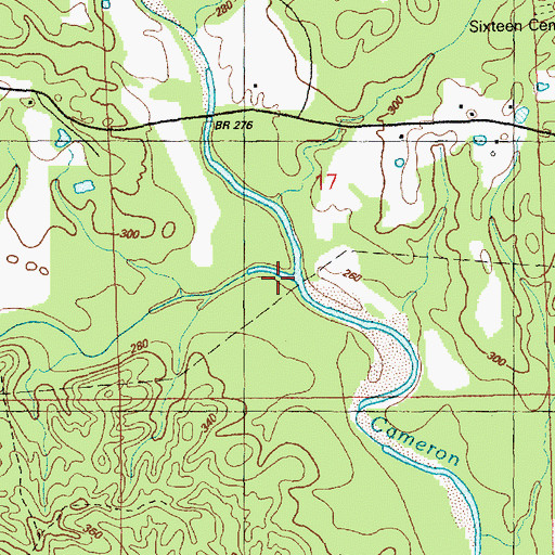 Topographic Map of Guice Creek, MS