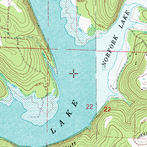 Topographic Map of Biems Ford (historical), AR