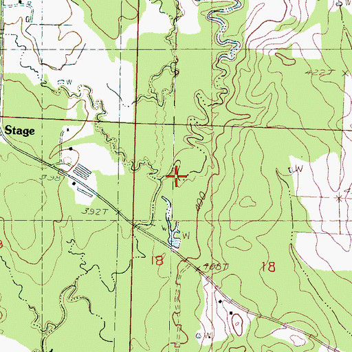 Topographic Map of Morehead Creek, MS