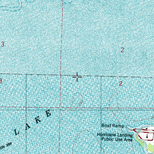 Topographic Map of Hurricane Creek, MS