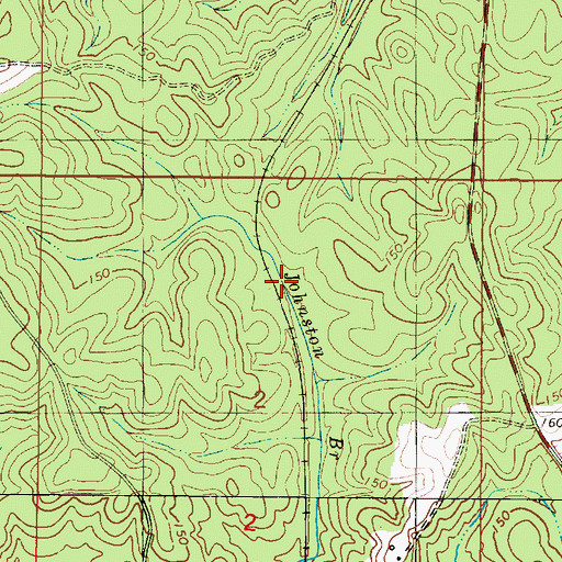 Topographic Map of Little Creek, MS