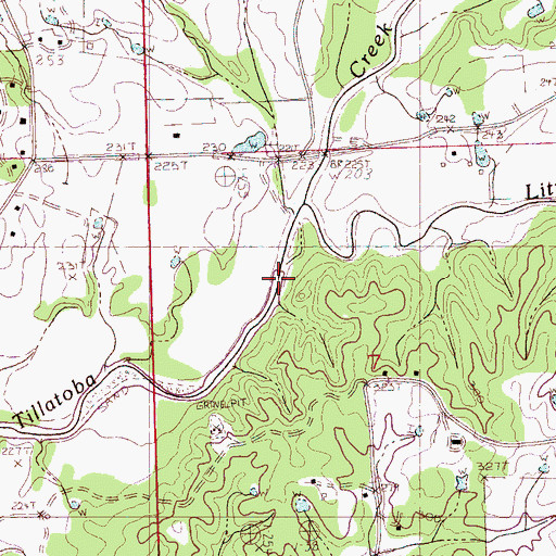 Topographic Map of Little Creek, MS