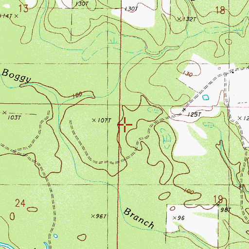 Topographic Map of Little Island, MS