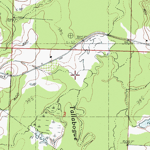 Topographic Map of Little River, MS