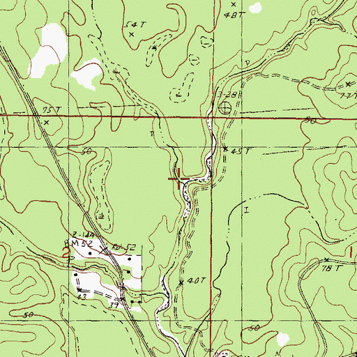 Topographic Map of Long Branch, MS