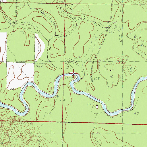 Topographic Map of Long Branch, MS