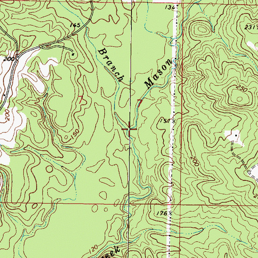 Topographic Map of Long Branch, MS