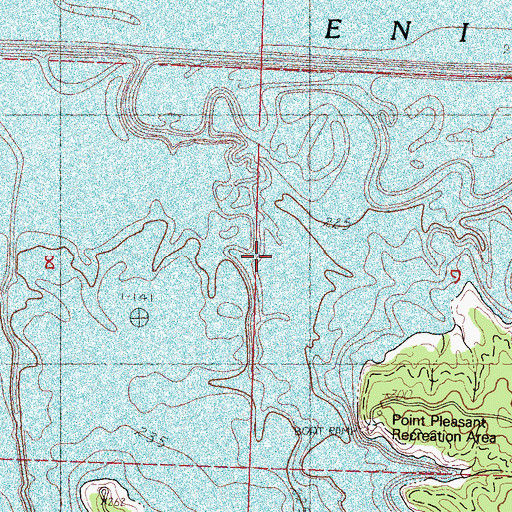 Topographic Map of Long Branch, MS