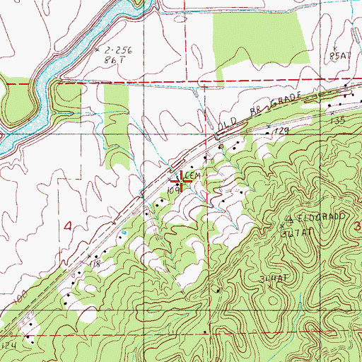 Topographic Map of Lynch Chapel, MS