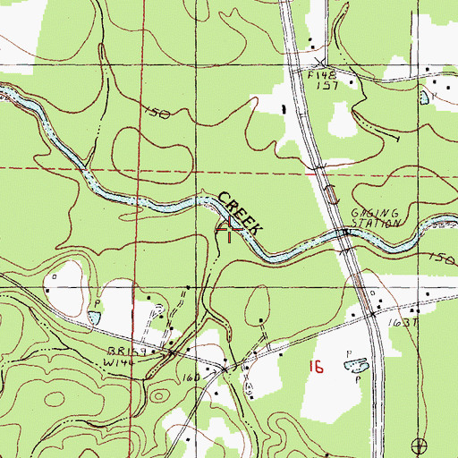 Topographic Map of Macklin Creek, MS
