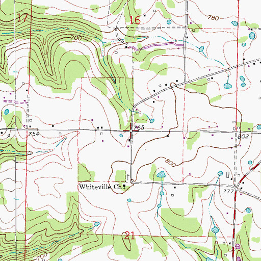 Topographic Map of Independence (historical), AR