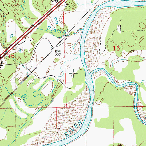 Topographic Map of McGehee Creek, MS