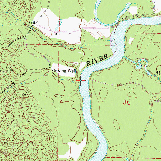 Topographic Map of McKinnis Creek, MS