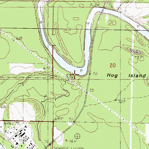 Topographic Map of McSwain Branch, MS