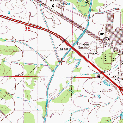 Topographic Map of Novell Creek, MS