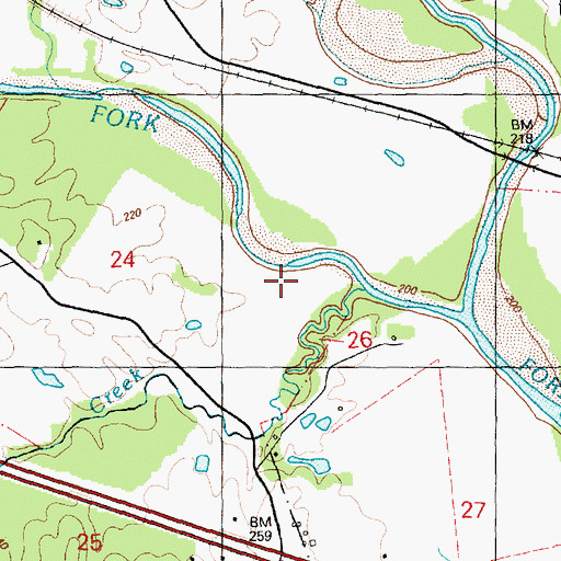 Topographic Map of Owen Creek, MS