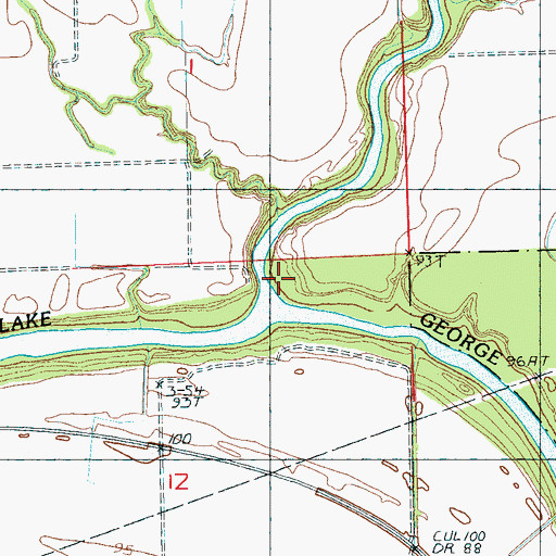 Topographic Map of Panther Creek, MS