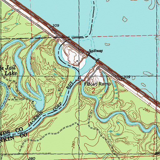Topographic Map of Pelahatchie Creek, MS