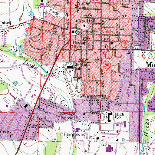 Topographic Map of Saint Andrews Episcopal Church, AR