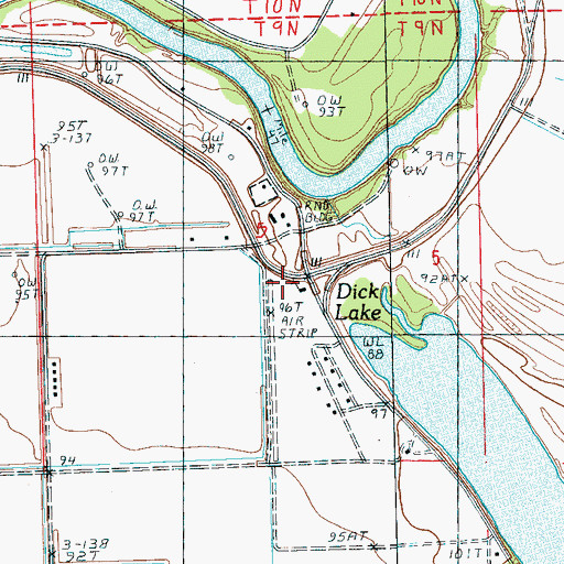 Topographic Map of Pilgrim Rest Church, MS