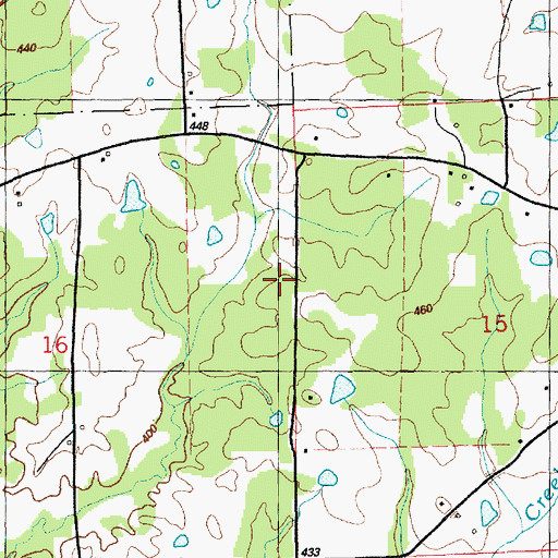 Topographic Map of Pine Grove Church, MS