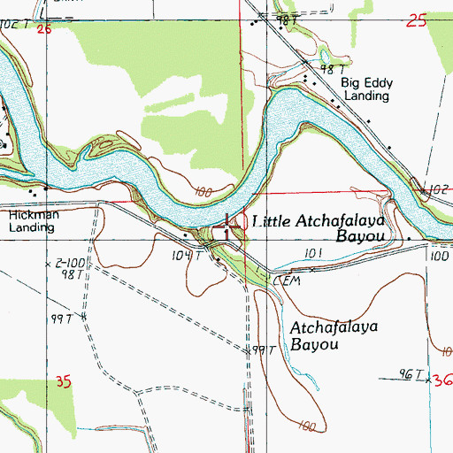 Topographic Map of Pleasant Valley Church, MS