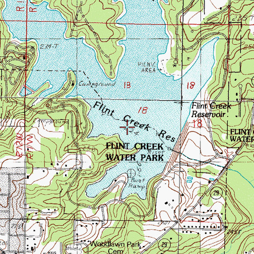 Topographic Map of Pump Branch, MS