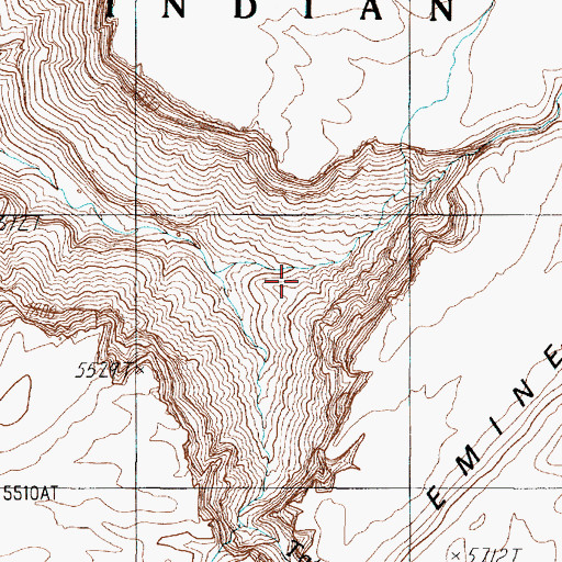 Topographic Map of LeChee Wash, AZ