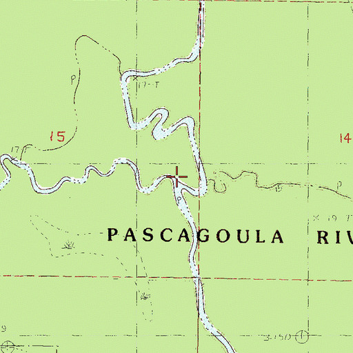 Topographic Map of Red Creek, MS