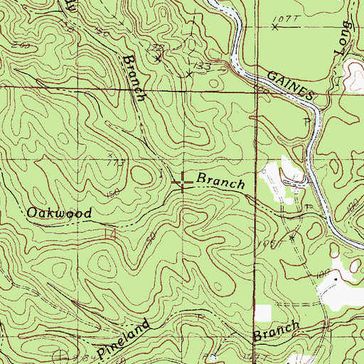 Topographic Map of Reedy Branch, MS