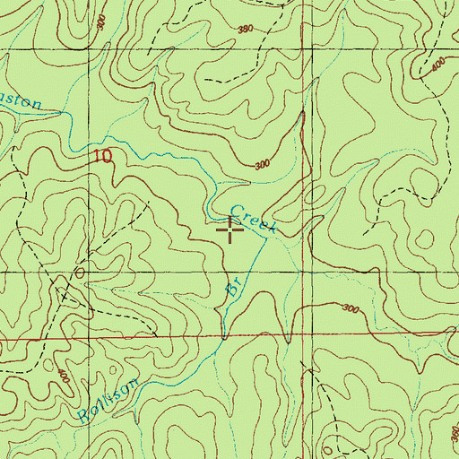 Topographic Map of Rollison Branch, MS