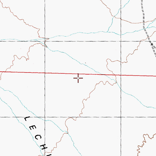 Topographic Map of Lechuguilla Desert, AZ