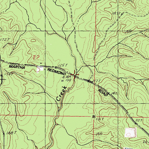 Topographic Map of Ship Branch, MS