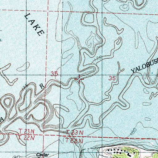 Topographic Map of Skuna River, MS