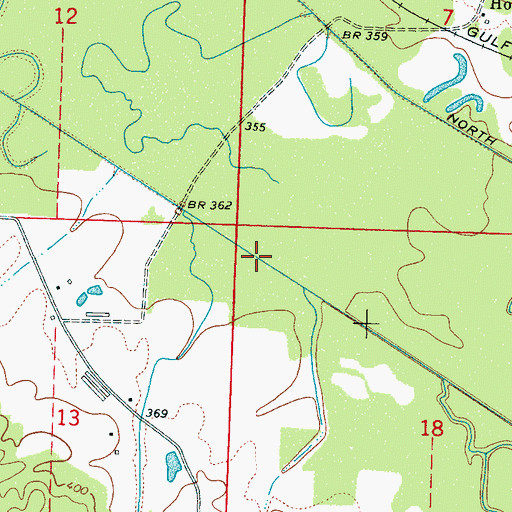 Topographic Map of South Canal, MS