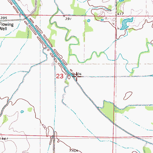 Topographic Map of South Tippah Creek, MS