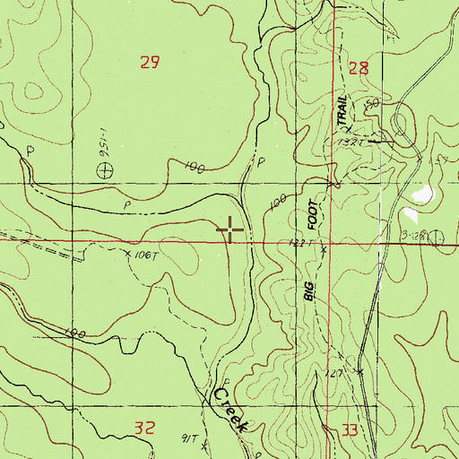 Topographic Map of Spike Buck Creek, MS