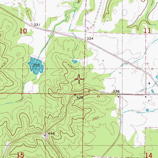 Topographic Map of Spring Hill School, MS