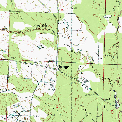 Topographic Map of Stage, MS