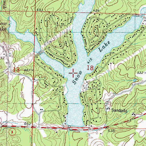 Topographic Map of Stillhouse Branch, MS