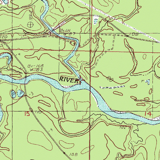 Topographic Map of Tallahala Creek, MS