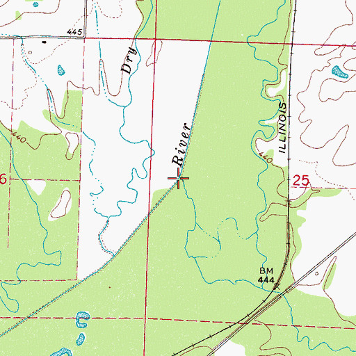 Topographic Map of Tibby Creek, MS