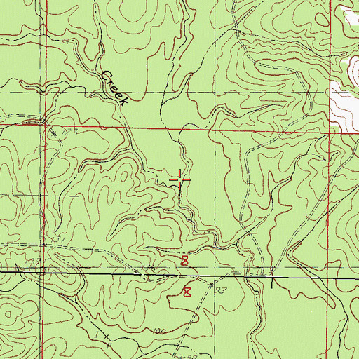 Topographic Map of Turkey Creek, MS