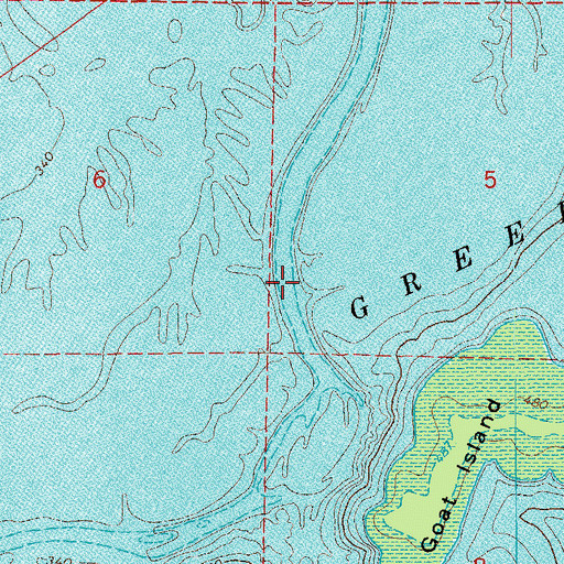 Topographic Map of Lower Ferry (historical), AR