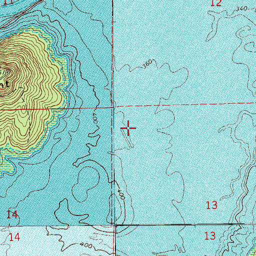 Topographic Map of Miller (historical), AR