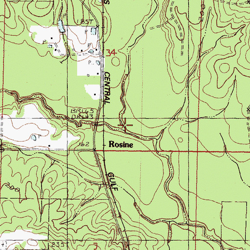 Topographic Map of Walls Creek, MS